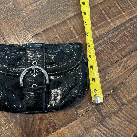 Nine West Black Clutch/Wristlet Polka dot inside . - Picture 4 of 10